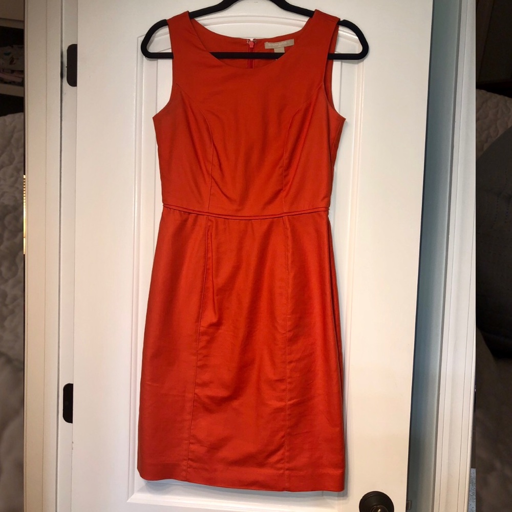 Banana republic burnt orange dress size 0